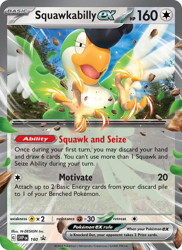 Squawkabilly ex 160/225 SVP Black Star Promos