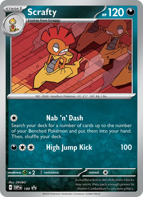 Scrafty 188/225 SVP Black Star Promos