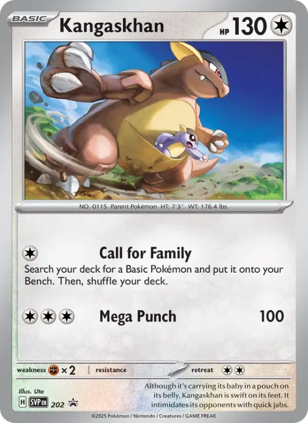 Kangaskhan 202/225 SVP Black Star Promos