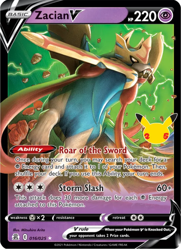 Zacian V 16/25 Celebrations
