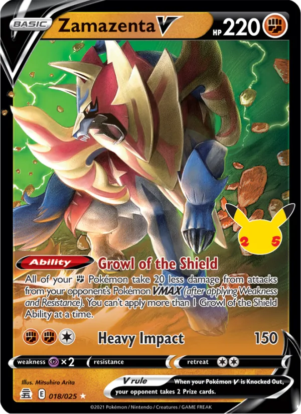 Zamazenta V 18/25 Celebrations