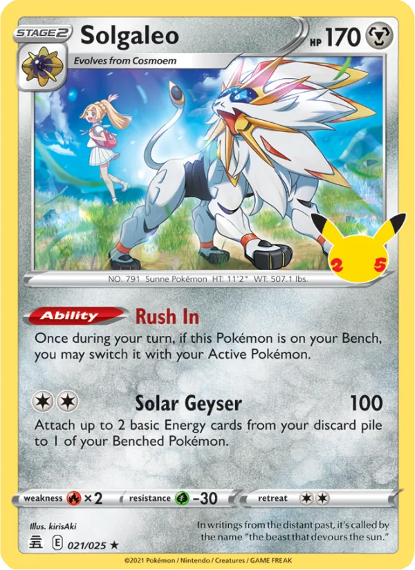 Solgaleo 21/25 Celebrations