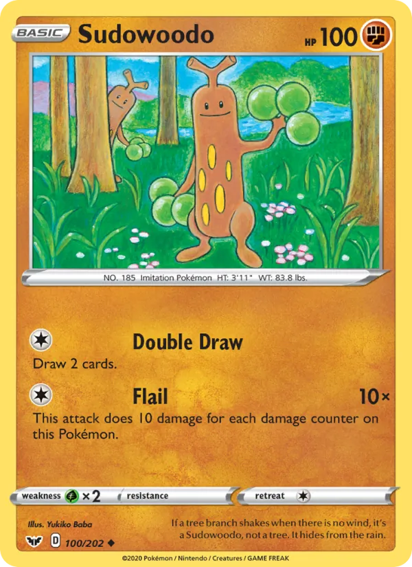 Sudowoodo 100/202 Sword & Shield