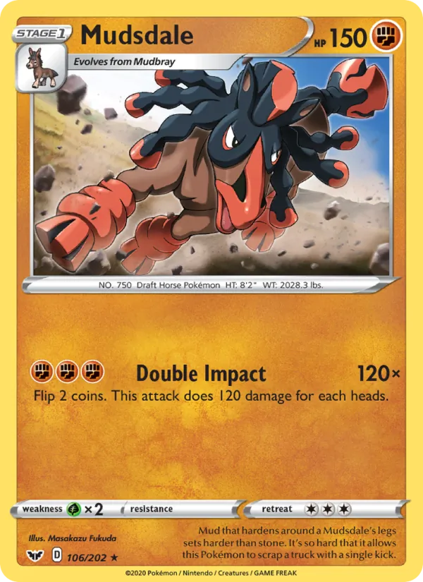 Mudsdale 106/202 Sword & Shield