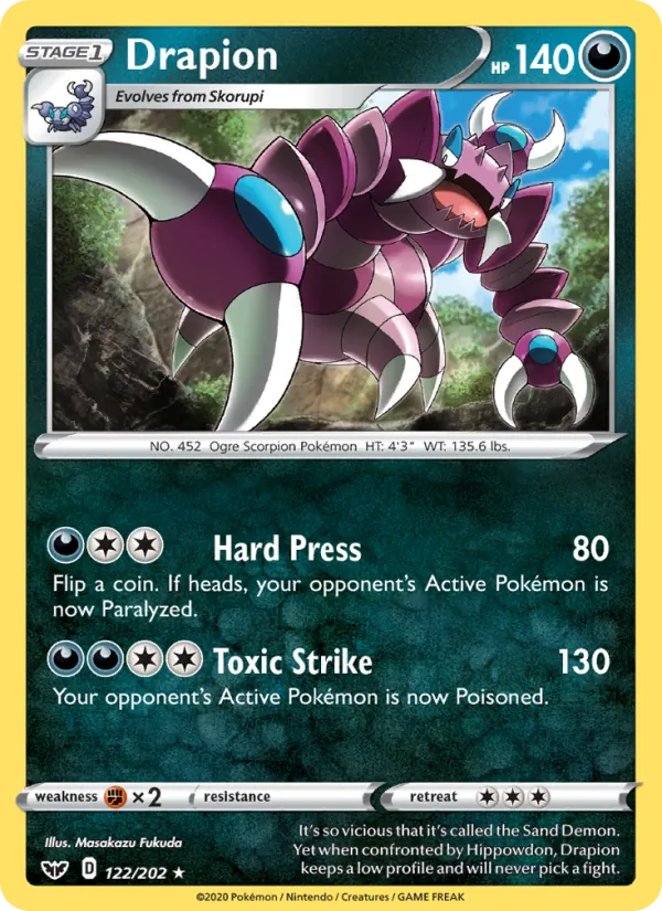 Drapion 122/202 Sword & Shield