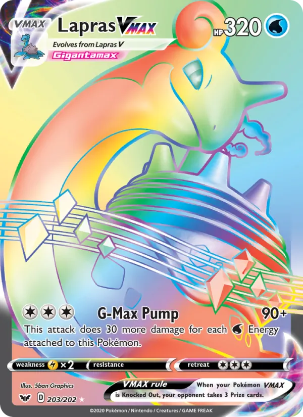 Lapras VMAX 203/202 Sword & Shield