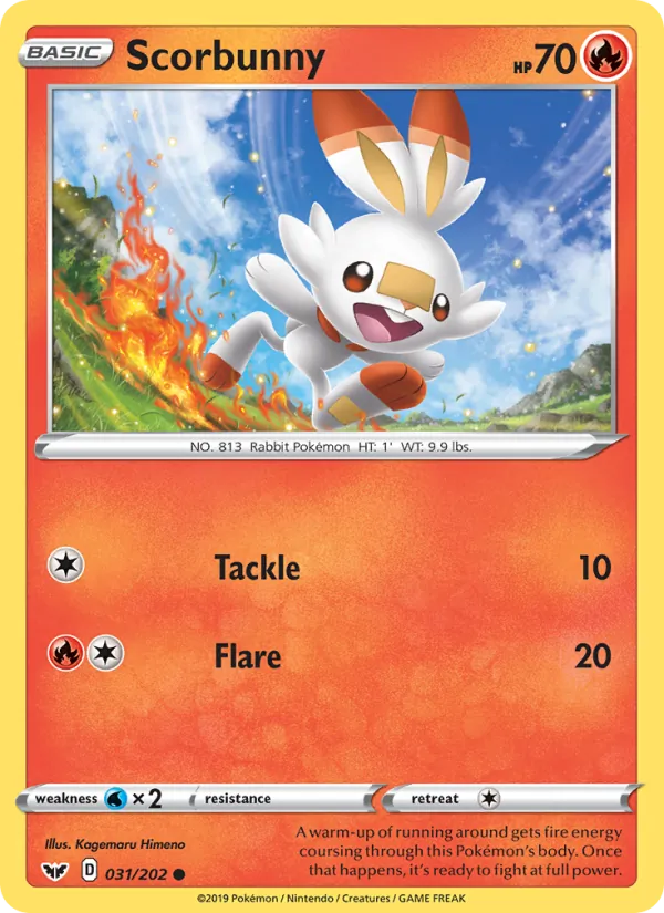 Scorbunny 31/202 Sword & Shield