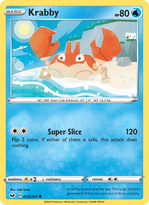 Krabby 43/202 Sword & Shield