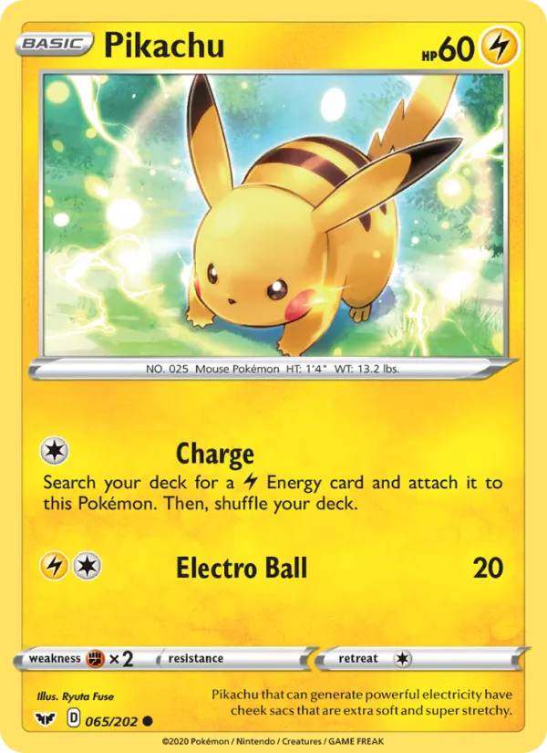 Pikachu 65/202 Sword & Shield
