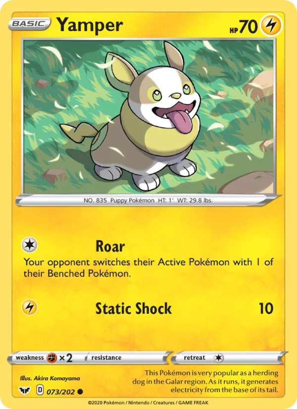 Yamper 73/202 Sword & Shield