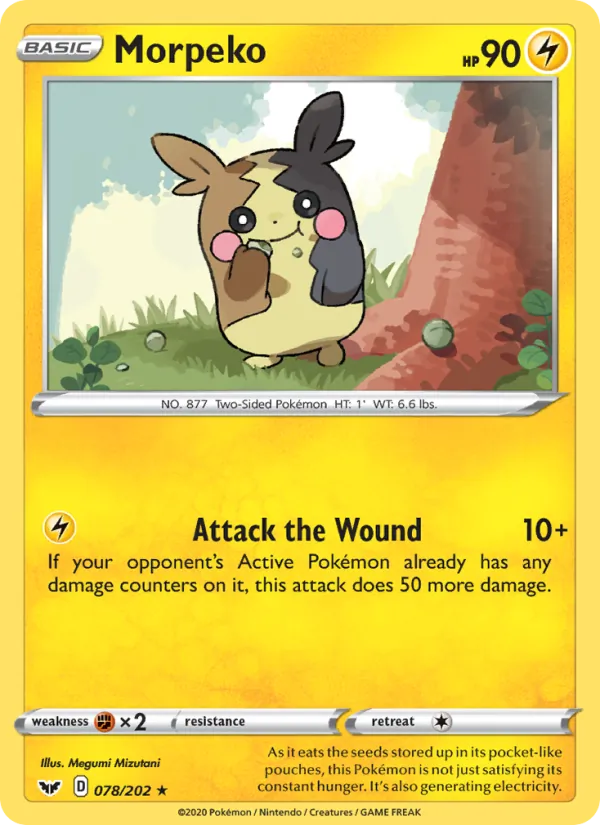 Morpeko 78/202 Sword & Shield
