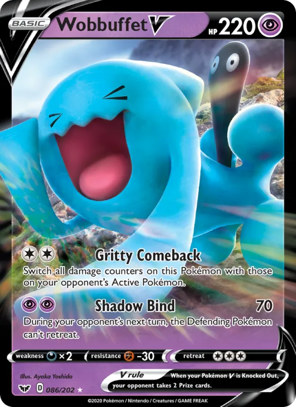 Wobbuffet V 86/202 Sword & Shield