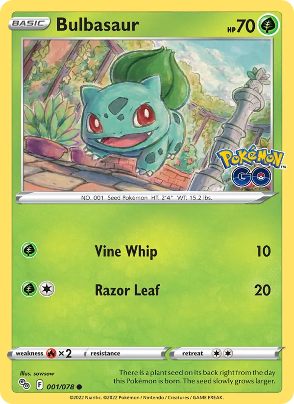 Bulbasaur 001/78 Pokémon GO