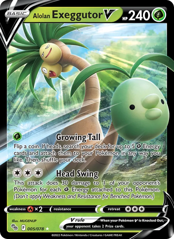 Alolan Exeggutor V 005/78 Pokémon GO