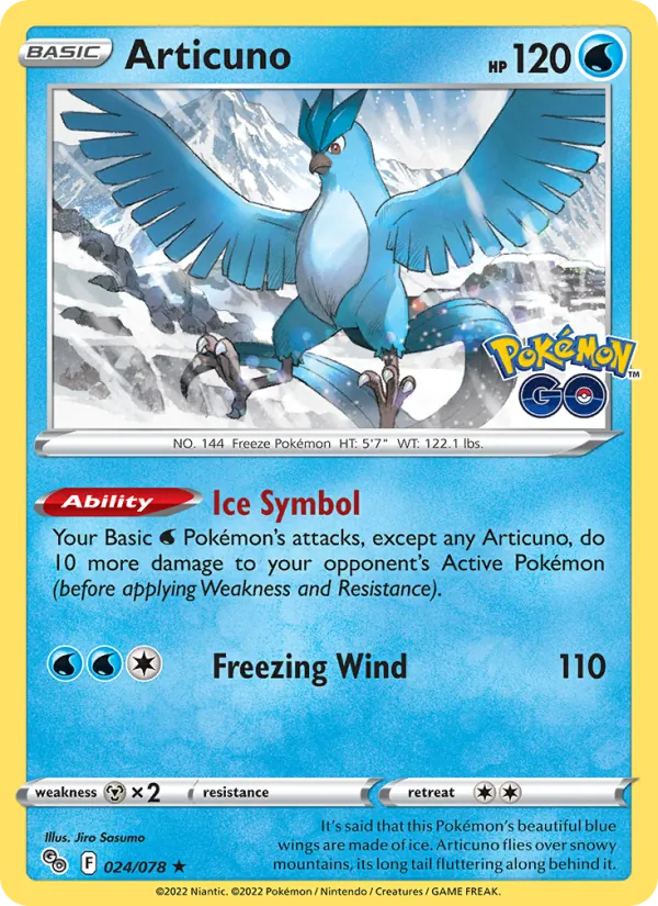 Articuno 024/78 Pokémon GO