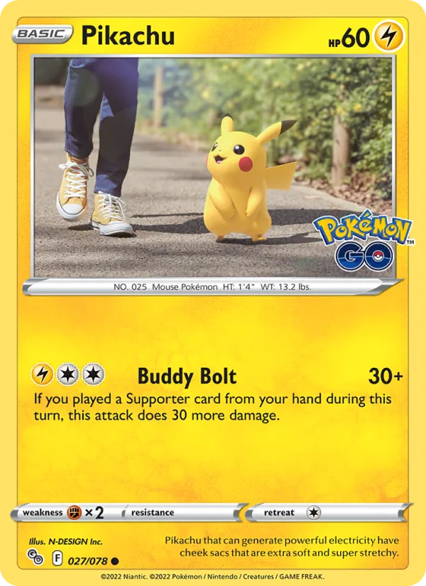Pikachu 027/78 Pokémon GO