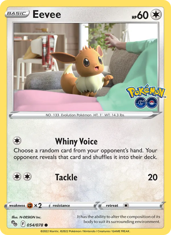 Eevee 054/78 Pokémon GO