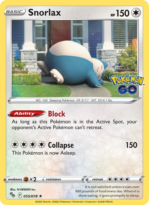 Snorlax 055/78 Pokémon GO