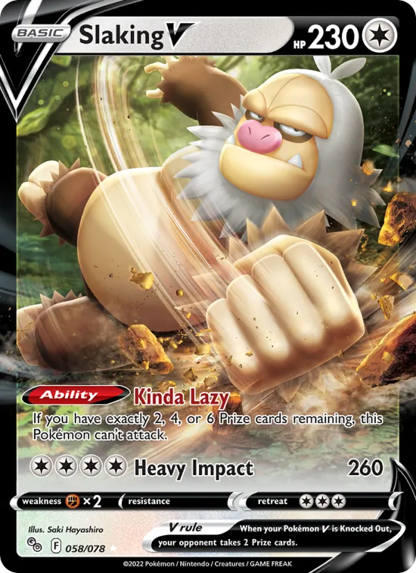 Slaking V 058/78 Pokémon GO