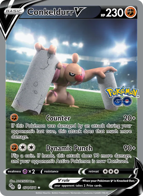Conkeldurr V 074/78 Pokémon GO