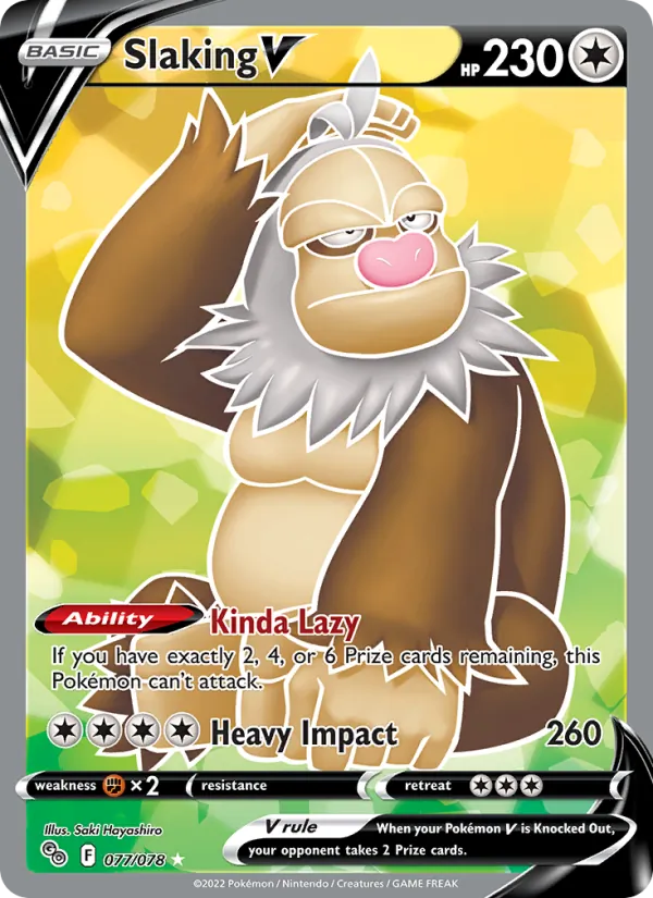 Slaking V 077/78 Pokémon GO