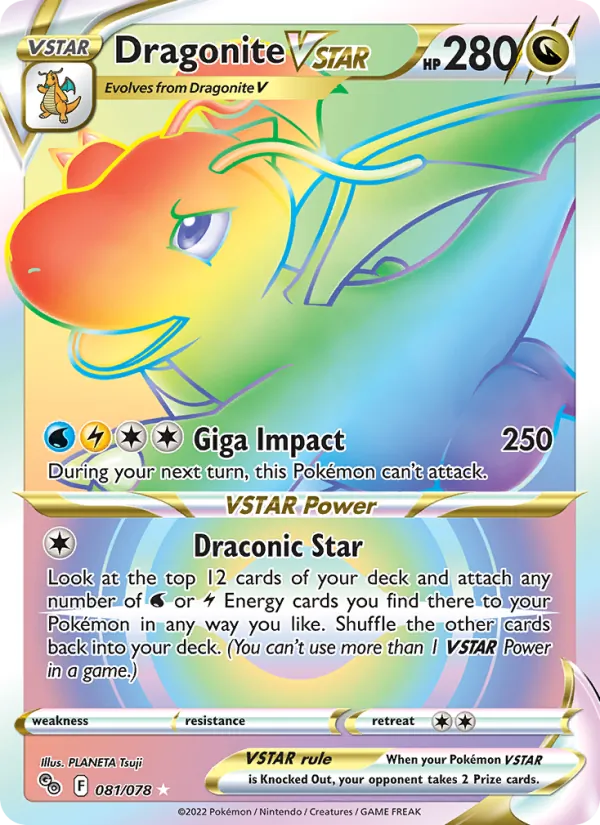 Dragonite VSTAR 081/78 Pokémon GO