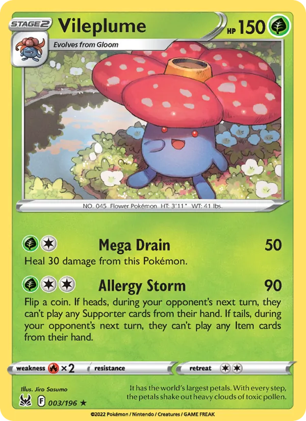Vileplume 003/196 Lost Origin