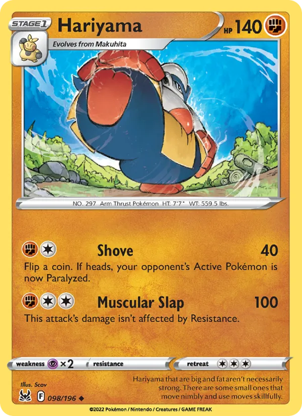 Hariyama 098/196 Lost Origin