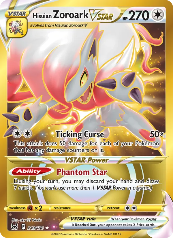 Hisuian Zoroark VSTAR 213/196 Lost Origin