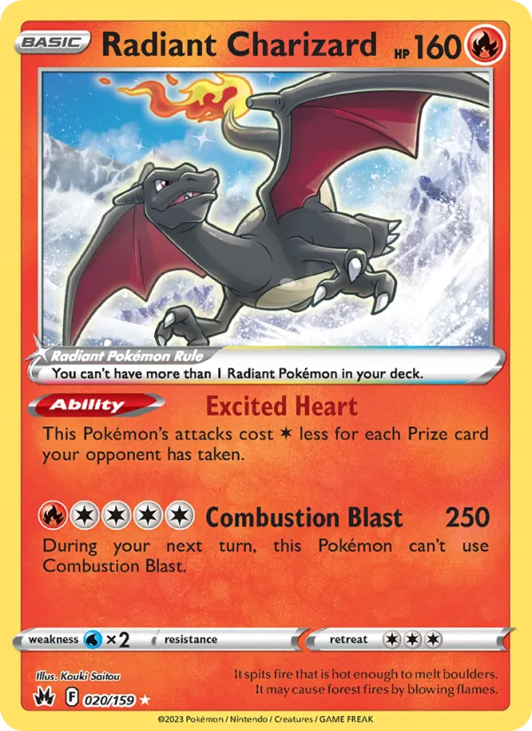 Radiant Charizard 020/159 Crown Zenith