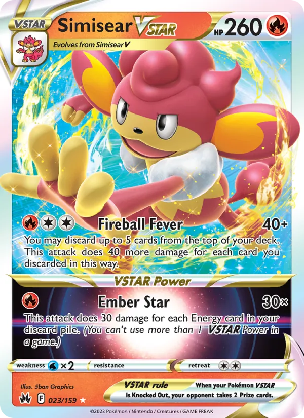 Simisear VSTAR 023/159 Crown Zenith