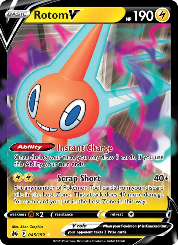Rotom V 045/159 Crown Zenith