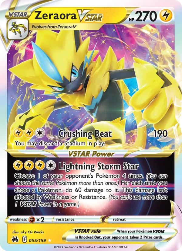 Zeraora VSTAR 055/159 Crown Zenith