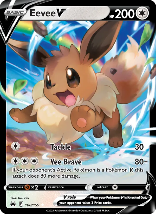 Eevee V 108/159 Crown Zenith