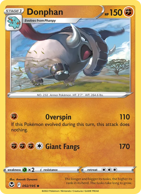 Donphan 092/195 Silver Tempest