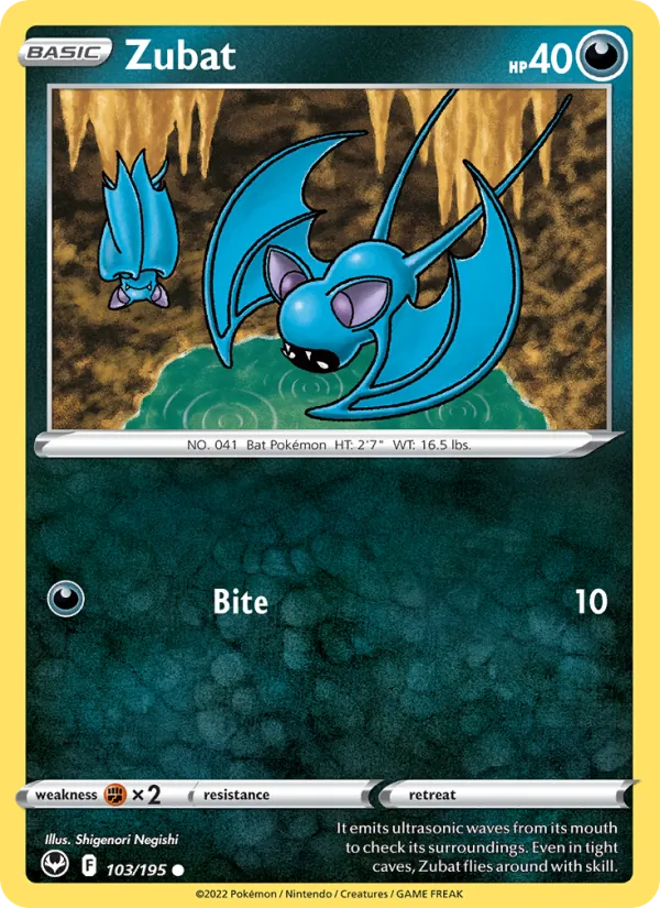 Zubat 103/195 Silver Tempest