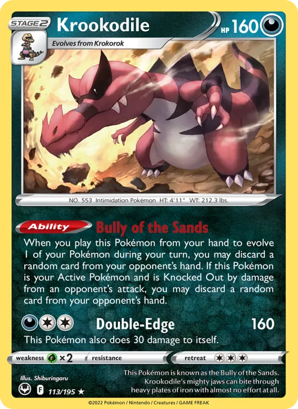 Krookodile 113/195 Silver Tempest