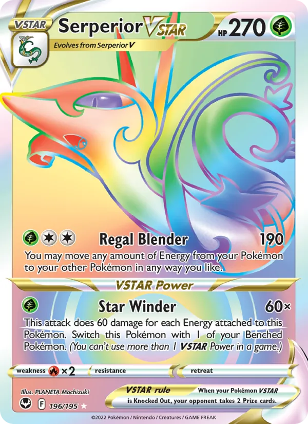 Serperior VSTAR 196/195 Silver Tempest