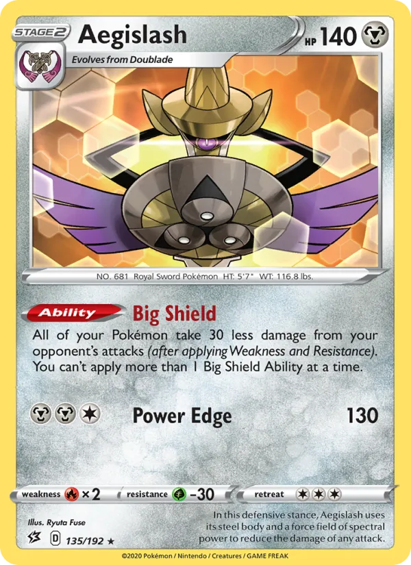 Aegislash 135/192 Rebel Clash