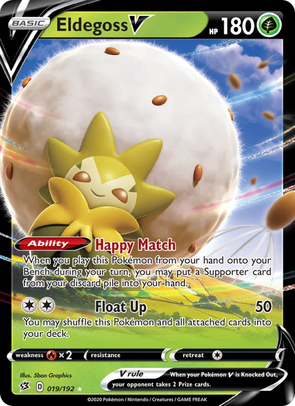 Eldegoss V 19/192 Rebel Clash