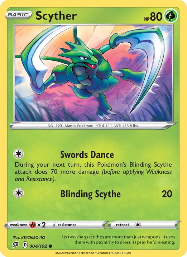 Scyther 4/192 Rebel Clash