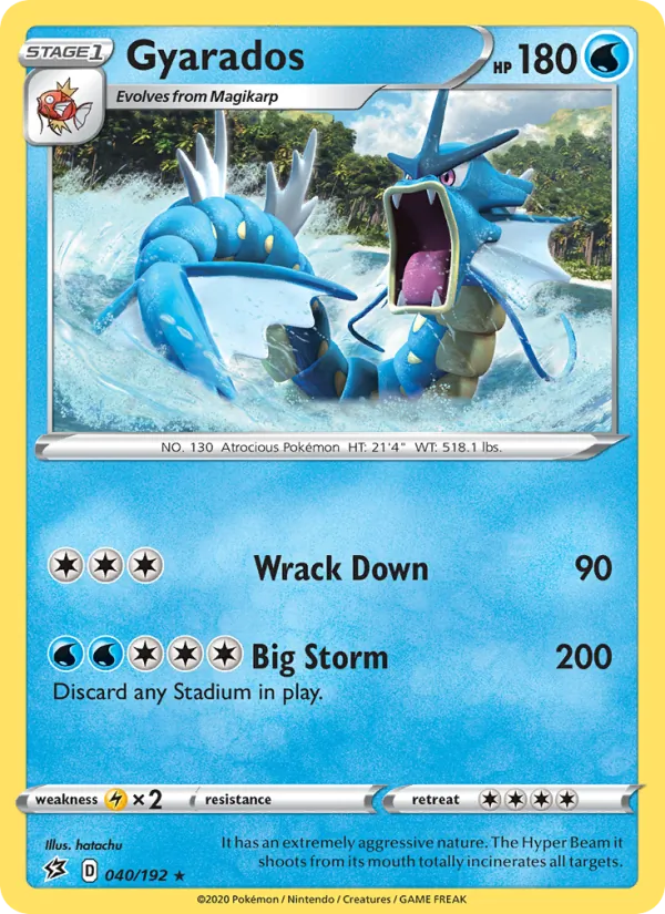 Gyarados 40/192 Rebel Clash