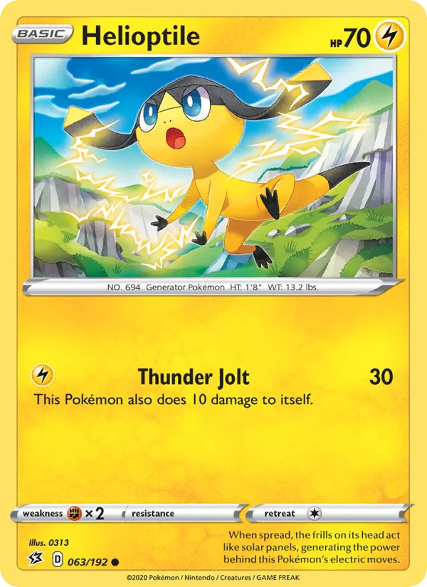 Helioptile 63/192 Rebel Clash