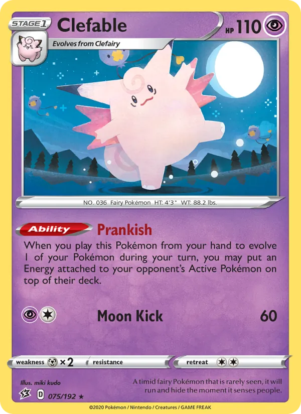 Clefable 75/192 Rebel Clash