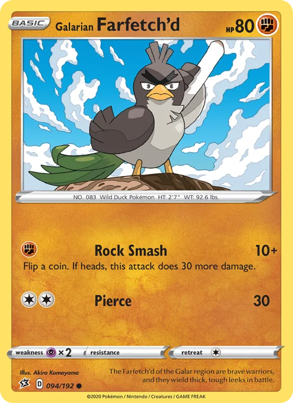 Galarian Farfetch'd 94/192 Rebel Clash