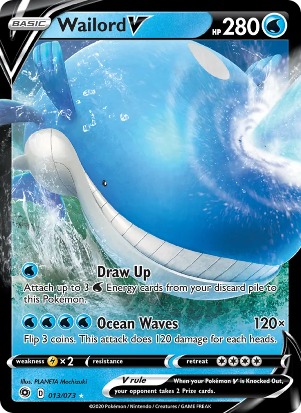Wailord V 13/73 Champion's Path