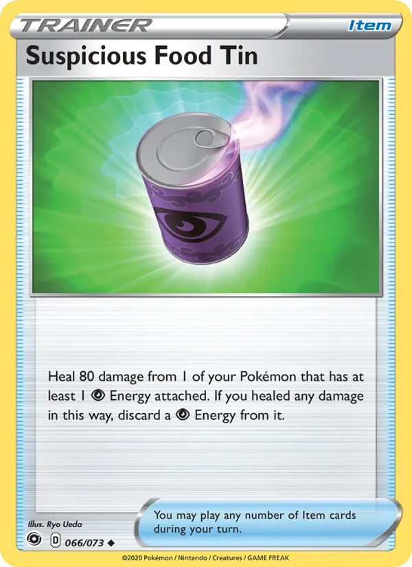 Suspicious Food Tin 66/73 Champion's Path