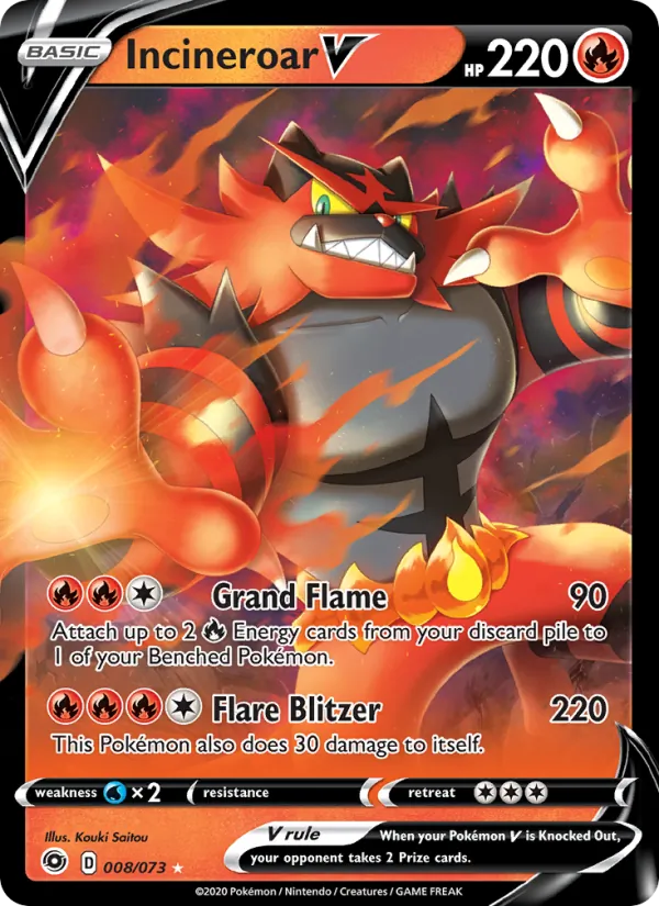 Incineroar V 8/73 Champion's Path
