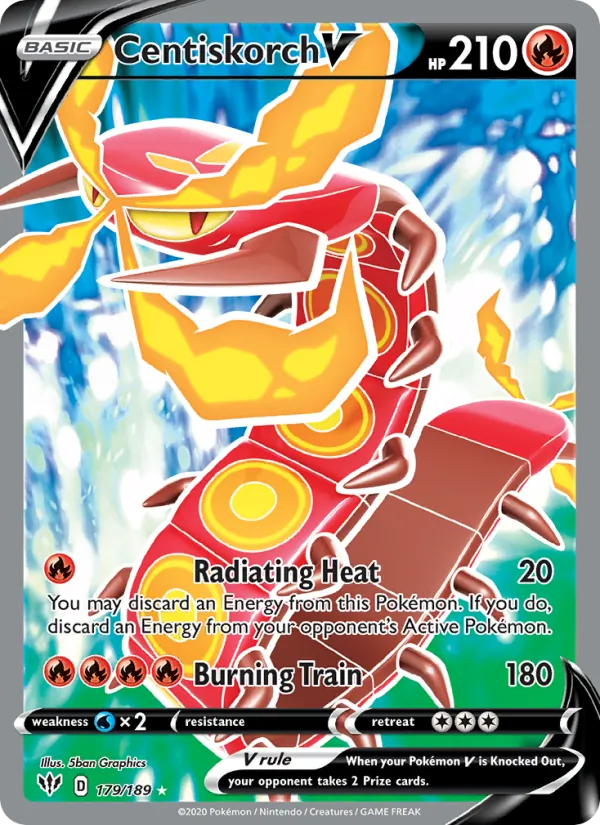 Centiskorch V 179/189 Darkness Ablaze