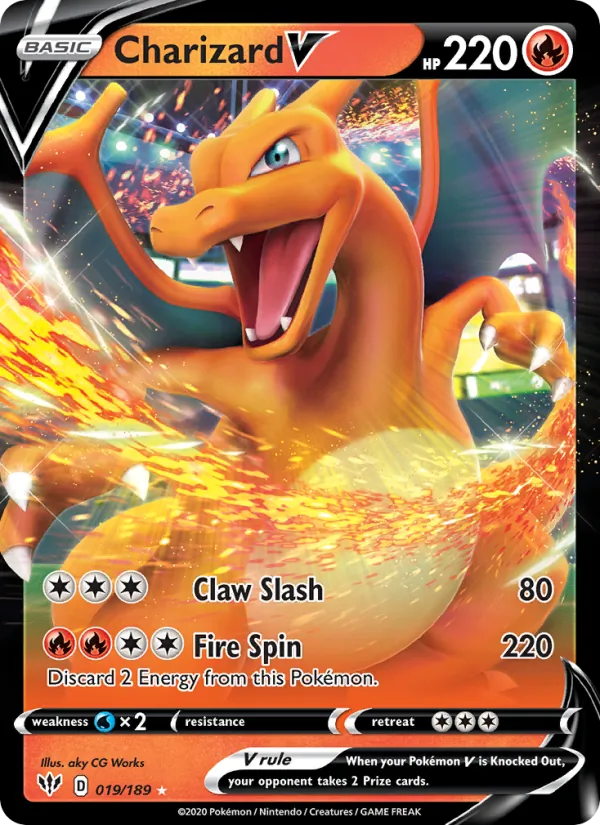 Charizard V 19/189 Darkness Ablaze
